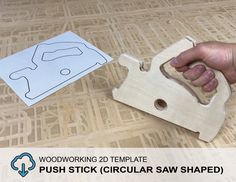 This downloaded PDF Template of a circular saw shaped push stick makes for a quick weekend woodworking project and it is super useful around the shop!This listing is for a digital download of a PDF document (no physical item is shipped). The PDF is intended to be printed on 8.5" x 11" printer paper and used as a template to cut out your own circular saw shaped table saw push stick.About File:•This listing is for (1) PDF document containing a 2D linework drawing• Prints on 8.5" x 11" paper• Print Table Saw Push Stick, Linework Drawing, Woodworking Plans Shelves, Weekend Woodworking Projects, Woodworking Templates, Dispenser Diy, Push Stick, Power Tool Storage, Router Projects