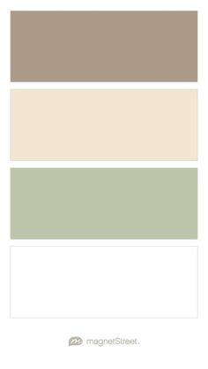 the color palette is neutral, green and brown