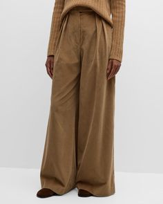 Get free shipping on Max Mara Gilly Wide-Leg Corduroy Trousers at Neiman Marcus. Shop the latest luxury fashions from top designers. Corduroy Trousers, Wide Legs, Basic Outfits, Classic Outfits, Corduroy Pants, Trouser Pants, Wide Leg Trousers, Max Mara, Top Designers