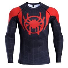 Get your product: Spider Man Far from Home Men’s Compression Shirt 3D Print Long T-Shirt – Long Sleeve Spider Man Far from Home Cosplay Costume Tops Male
1. PRODUCT INFORMATION:

Proudly printed in America
5.3 oz, unisex fit
Heavy cotton, classic midweight fabric
Material: 100% cotton | Dark Gray: 50% cotton:50% polyester | Light Gray: 90% cotton:10% polyester
Double-needle stitched neckline, bottom hem, and sleeves
Quarter-turned to eliminate center crease
7/8 inch collar
Tear-away Superhero Long Sleeve Tops With Character Print, Fitted Red Tops With Character Print, Fitted Red Top With Character Print, Crew Neck Tops With Sublimation Print For Cosplay, Fitted Black Tops With Character Print, Stretch Tops For Halloween Cosplay, Black Crew Neck Top For Cosplay, Black Shirt With Sublimation Print For Cosplay, Red Crew Neck Top For Cosplay