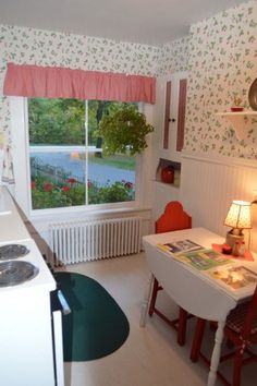 the kitchen is clean and ready for us to use in the day time, as well as breakfast