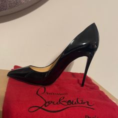 Brand New Never Worn Louis Vuitton Heels Red Bottoms, Luxury Black Heels With Red Sole, High-end Black Heels With Round Toe, Louis Vuitton Heels, Louis Vuitton Shoes Heels, Red Bottom Heels, Louis Vuitton Multicolor, Louis Vuitton Red, Beige Heels