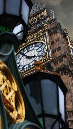 the big ben clock tower towering over the city of london