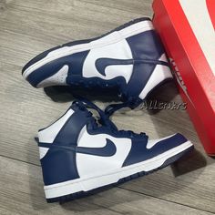 Brand New In Box Size 7y, Fits Women’s 8.5 Check My Closet For More 100% Authentic Items, Air Force 1, Air Jordan 1, Yeezy, Dunk, Air Max, Check My Profile/Love Notes Nike Air Force Navy Blue, Nike Dunks High Dark Blue, Navy Sneakers With Boost Midsole And Round Toe, Navy High-top Sneakers With Laces, Nike High-top Running Sneakers With Round Toe, Nike Navy Custom Sporty Sneakers, Navy High-top Sneakers With Boost Midsole, Navy High-top Custom Sneakers For Streetwear, Navy High-top Sneakers With Cushioned Footbed For Sports