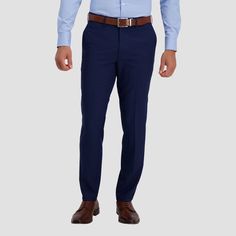 Stay Flexible, Dress Pants Outfits, Navy Blue Dress Pants, Pants Outfit Men, Slim Fit Dress Pants, Blue Dress Pants, Slim Fit Dress, Casual Belt, Mens Dress Pants