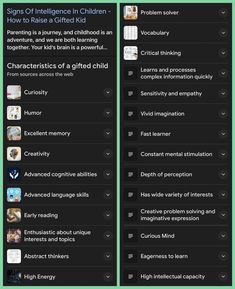 two screens showing the different types of children's learning activities on their smartphones