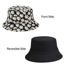 Reversible Women's Bucket Hat Cotton and Polyester Blend Floral Daisies on one side, Black on reverse Breathable and Lightweight As an Amazon Associate I earn from qualifying purchases. This post contains affiliate links. We get commissions for purchases made through links in this post. See our disclosure page for more information. *Price as of 02/23/2021 Reversible Summer Bucket Hat, Reversible One Size Bucket Hat, Casual Black Reversible Bucket Hat, Spring Reversible Bucket Hat, Black Reversible Bucket Hat, Bucket Hat Women, Reversible Bucket Hat, Amazon Associates, Affiliate Links