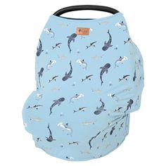 Kyte Baby Car Seat Cover in Stream Shark Shark Nursery, Stitch Nursery, High Chair Cover, Sea Nursery, Baby Wishlist, Baby Room Themes, Shopping Cart Cover, Highchair Cover, Nursery Room Design