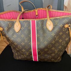 Beautiful Authentic Lv Tote In Good Condition! Please Check All The Pictures For Signs Of Wear. Still Gorgeous With Tons Of Life Left! Smoke Free Luxury Pink Coated Canvas Shoulder Bag, Luxury Pink Coated Canvas Bag, Designer Pink Coated Canvas Shoulder Bag, Pink Designer Coated Canvas Shoulder Bag, Designer Pink Coated Canvas Bag, Pink Monogram Canvas Shoulder Bag For Shopping, Pink Monogram Canvas Rectangular Shoulder Bag, Pink Rectangular Monogram Canvas Shoulder Bag, Pink Monogram Canvas Shoulder Bag For Travel