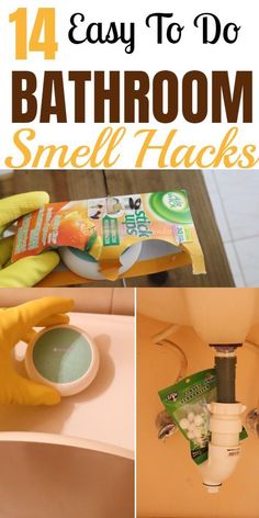 bathroom smell hacks that are easy to use and great for cleaning the house with kids