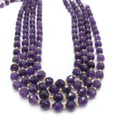 This kind of faceted beads is new and is very popular for chakra bracelets More Gemstone Beads https://www.etsy.com/hk-en/shop/PrettyBeadsFinds?ref=seller-platform-mcnav§ion_id=28496038 Quality Grade: AAA Shape: Round Faceted/Planet Shape Color: Purple Style: Natural Length: 15.5'' Function: supplied for chakra bracelets, necklaces and so on jewelry making and art work Beads Size 5x6mm, Beads Count: Approx 46pcs Beads Size 7x8mm, Beads Count: Approx 39pcs Beads Size 9x10mm, Beads Count: Approx 3 Spiritual Style Faceted Round Beaded Necklaces, Spiritual Style Round Faceted Beads Necklace, Faceted Round Beads Bracelet For Jewelry Making, Round Gemstone Beads Crystals For Jewelry Making, 8mm Rondelle Beads For Jewelry Making, Spiritual Rondelle Faceted Beaded Bracelets, Crystal Necklaces With Faceted Round Beads For Meditation, Round Faceted Beads Crystal Necklaces For Meditation, Healing Crystal Necklaces With Faceted Round Beads