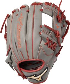 a close up of a baseball glove on a white background