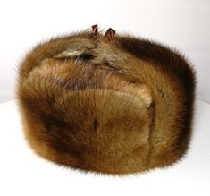 Natural Muskrat Fur Russian Winter Hat Russian Winter Hat, Russian Hat, Russian Winter, Fur Hat, Ear Hats, Winter Hats, Hats