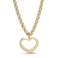 Haley Open Heart Pendant NecklaceMaterials: Brass & Fresh Water PearlPlating options: 14k Gold or Rhodium + ecoatingOpen Heart Pendant Measures: 1.09” W x .92” L. 1.6mm thick. Micro Rolo Chain measures 5.5mm wide Chain length options: 20", 22" 24", 26" Necklace is handcrafted (with love) in the USA. Yellow Gold Heart Necklace With Gold Chain, Yellow Gold Heart Necklaces With Gold Chain, Yellow Gold Necklace With Heart Pendant, Yellow Gold Open Heart Necklace With Adjustable Chain, Heart Shaped Yellow Gold Necklace With Gold Chain, Yellow Gold Open Heart Necklace For Everyday, Open Heart Yellow Gold Necklace With Adjustable Chain, Everyday Yellow Gold Open Heart Necklace, Yellow Gold Heart Pendant Chain Necklace