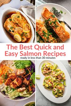 the best quick and easy salmon recipes ready in less than 30 minutes