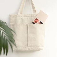 Tote Bag With Pockets, Tote Bags For School, Bag For School, School Tote, Cute Canvas, Sunny California, Eco Bag, Bag Packaging, Work Bag