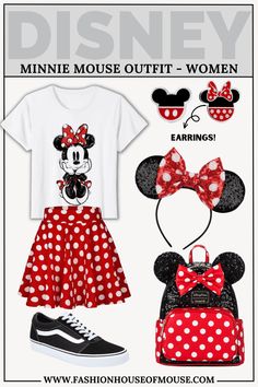 the minnie mouse outfit is ready to be worn