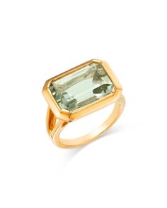 Bloomingdale's Fine Collection Prasiolite Emerald Cut Statement Ring in 14K Yellow Gold Michael Kors Shop, Wedding Flats, Shoe Boutique, Fall Wedding Dresses, Fall Shoes, Green Gold, Fall Trends, Shoe Sale, Emerald Cut