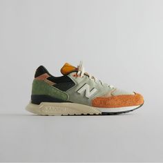 Limited Addition Ronnie Fieg And Frank Lloyd Wright Foundation For New Balance Made In Usa 998 Broadacre City Colorful Sneakers Women, New Balance Orange, New Balance Made In Usa, Ronnie Fieg, Shoes Orange, Colorful Sneakers, Balance Sneakers, New Balance Sneakers, Frank Lloyd