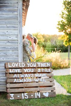 a wooden sign that says loved you then love you still always have time with us