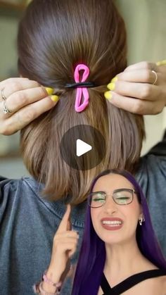 Quick Holiday Hairstyles, Hair Hacks For Short Hair, Hairstyles With Elastic Bands, Fine Hair Updo, Casual Hairstyles For Long Hair, Hair Tutorials Videos, Tutorial Hair, Hair Curling Tips, Hair Comb Clips