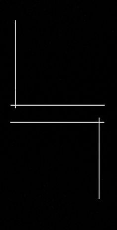 a black and white photo with lines in the middle that are parallel to each other