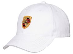 Beverly Hills Automobilia    PORSCHE LIFESTYLE     From the Porsche Driver's Selection Collection   Authentic Porsche baseball cap with the original Porsche color crest patch. With adjustable buckle.  This hat is perfect for adult size heads.   Product Details:   Material: 100% Cotton Curved Brim Porsche lettering on the metal buckle Shipped from Beverly Hills Automobilia located in Beverly Hills, California USA.   Please check our unique hard to find Porsche products Most Baseball caps do not c Classic Baseball Cap With Logo Patch Visor, Classic White Baseball Cap With Logo Patch, Classic Snapback Hat With Logo Patch And Curved Visor, Classic Visor Hat With Logo Patch, Classic White Snapback Hat With Visor, Classic Dad Hat For Sports Events, Classic Hat With Logo Patch For Baseball Season, Classic White Hat With Logo Patch, White Sporty Hat With Logo Patch