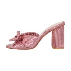 Round Toe Chunky Heel Bow Sandals Mules Summer Stuff, Facebook Style, Bow Sandals, Synthetic Materials, Shoe Obsession, Chunky Heel, Chunky Heels, Pink And Green, Contact Us