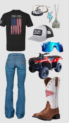 Merica Outfit, Cowgirl Outfit Ideas, Outfit Ideas Fall, Cowgirl Outfit