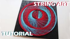 string art is shown with the words, string art on it and an image of a circular