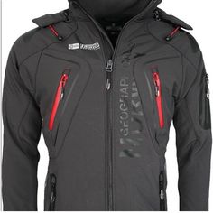 This Geographical Norway Jacket Is A Must-Have For Any Stylish Man Who Loves The Outdoors And The City. The Black Jacket Is Made Of 100% Polyester Softshell Fabric That Is Both Durable And Comfortable. It Features A Full Zip And A Detachable Hood, Making It Perfect For Any Outdoor Activity. The Jacket Is Designed By Geographical Norway, A Renowned Brand That Is Known For Its High-Quality Outdoor Clothing. It Comes In Size Medium And Is Perfect For Regular-Sized Men. The Jacket Is Ideal For Those Fitted Black Waterproof Outerwear, Fitted Black Hooded Jacket For Outdoor, Black Fitted Hooded Jacket For Outdoor, Fitted Black Outerwear For Outdoor Activities, Softshell Fabric, Geographical Norway, Stylish Man, Carhartt Workwear, Hunting Jackets