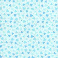 a blue and white background with hearts on it