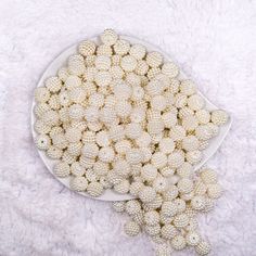 Similar to the Berry Beads, these 12mm Ball Bead Off White Pearl Bubblegum Beads are super lightweight and great to add some texture to your creations. Not to be mistaken for berry beads, these ball beads look similar on the outside but made differently than your typical acrylic bead. They are so adorable and different. Need 20mm? Matches with our 20mm Off White Ball Bead Chunky Acrylic Bubblegum Beads. Material: Made from smooth glossy plasticBead Size: 12mm diameter size Handmade White Round Beads For Crafts, Handmade White Round Beads Craft Supplies, Handmade White Round Bead Craft Supplies, White Spacer Beads For Crafting, White Large Beads For Crafting, Large White Beads For Crafting, Bubblegum Beads, Pearl Cream, So Adorable