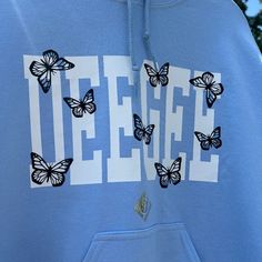 Calling All Delta Gamma Girls! . Beautiful Baby Blue Hoodie - Brand New ! Great For Gifting Big / Little Or For Yourself :) Blue Cotton Hoodie With Embroidered Logo, Delta Gamma Merch, Sorority Sweatshirts & Hoodies, Sorority Long-sleeve Cotton Sweatshirt, Delta Zeta Sweatshirts & Hoodies, Hoodie Brands, Delta Gamma, Blue Hoodie, Big Little