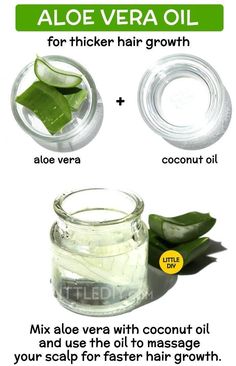 Water Remedies, Aloe Vera And Coconut Oil, Thick Hair Growth, Aloe Vera Oil, Overnight Beauty, Honey Face, Grow Long Hair, Fast Hairstyles