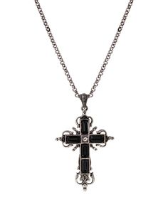 Our silver-tone necklace showcases a gorgeous cross in crystals and clear square shape stones. A lovely accessory and symbol of life and spirituality, the cross necklace is a reminder of our spiritual selves and of the opportunities that faith gives us. Goth Accessories Png, Cross Necklace Png, Necklace Png, Cross Necklace Black, Gold Symbol, Accessories Png, Symbols Of Faith, Black Cross Necklace, Emo Accessories