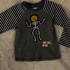 Mud Pie Toddler Boys Halloween Skeleton Shirt With Lifting Pumpkin Head. Size 12-18 Months, Nwot. Cute Fall T-shirt For Playtime, Playful T-shirt For Playtime In Fall, Playful T-shirt For Fall Playtime, Thanksgiving Shirt For Toddler Boy, Halloween Toddler Shirts, Sunday Funday Shirt, Toddler Boy Halloween Shirt, Halloween Toddler Shirt, Chick Shirt