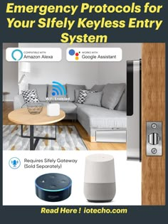 an advertisement for the home security system