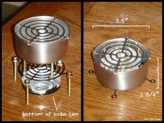 two pictures show the bottom and bottom parts of a stove