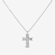 diamond cross necklace Diamond White Cross Pendant Jewelry, Luxury Cross-shaped Diamond Jewelry, Cross-shaped Diamond Necklace With Single Cut Diamonds, Classic Diamond Cut Cross Necklace For Formal Occasions, Classic Diamond Cross Necklace For Formal Occasions, Classic Cross Pendant Necklace With Prong Setting, Classic Vvs Clarity Diamond Cross Pendant Necklace, Fine Jewelry Diamond Cross Pendant, Elegant White Gold Round Cross Necklace