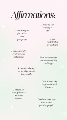 an affirmation poem with the words i am proud to the journey of life