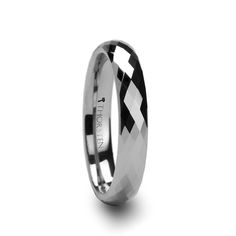 With the beauty of tungsten and a shine that catches the light, the Celona wedding band by Thorsten stands out from the crowd and is certain to dazzle. Start your future together when you slip this beautifully faceted tungsten ring on her finger. The Celona line of glimmering 4 mm or 6mm tungsten rings for women has a highly polished finish and is designed with 288 diamondshaped facets that give it a brilliant shine. The beauty of the ring is perfectly balanced with the raw strength of tungsten Engagement Rings Wedding Bands Set, Tungsten Jewelry, Wedding On The Beach, Tungsten Carbide Wedding Bands, Faceted Ring, Tungsten Wedding Band, Tungsten Rings, Gold Rings Fashion, Tungsten Carbide Rings