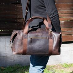 "Overnight leather bag, men leather overnight, leather overnight bag mens, leather overnight bag man, leather travel bag Great leather travel bag for men. Very spacious, nice looking. You can take it on a plane as cabin luggage.  Excellent craftsmanship, amazing quality, and the perfect size make the backpack your favorite bag ever. These leather duffels are completely handmade with great care. Every knick, wrinkle and scratch is unique to the leather and adds to its character.  You will absolut Luxury Rectangular Travel Bag For Gift, Luxury Rectangular Travel Bag As Gift, Luxury Rectangular Travel Bag Gift, Classic Rectangular Travel Bag For Gift, Classic Rectangular Travel Bag As A Gift, Classic Rectangular Travel Bag As Gift, Large Capacity Tote Weekender Bag As Gift, Large Leather Travel Bag Ideal As Gift, Leather Travel Bag As A Gift