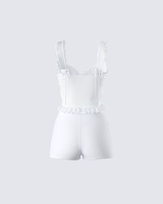 Sometimes less is more 😚 Pairing an ivory lace camisole with white peekaboo biker shorts, this two-piece set gives an airy and clean vibe that is perfect for all your summertime activities 🤍 Black Off Shoulder, Lace Camisole, Graphic Top, White Jersey, Ivory Lace, Pocket Pants, Biker Shorts, White Mini Dress, Short Sets