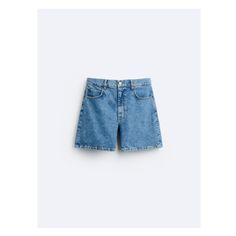 Short made of cotton denim. Five pockets. Washed effect. Front zip and button closure. Mens Denim Shorts, Zara Shorts, Beauty Sale, Cropped Denim, Pocket Design, Mens Fitness, Short Pants, Mens Pants, Denim Shorts