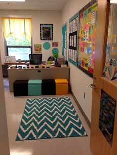 the hallway is clean and ready to be used for children's playrooms