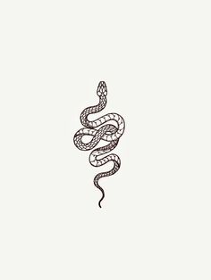 a black and white drawing of a snake on a light background with the word, ` '