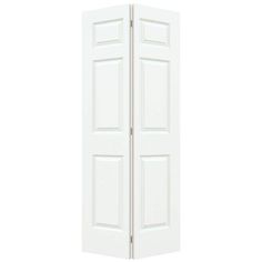 an open white door on a white background