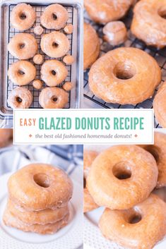 the glazed donuts are ready to be eaten