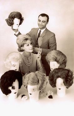 DYNEL WIGS April 1962. From Sixties Fashion : From 'Less is More' to Youthquake by Jonathan Walford 2013 (please follow minkshmink on pinterest) #wigs #dynelwigs #sixties #bighair #hairstylist 1962 Hairstyles, 1960s Hair And Makeup, Funky Hairstyles For Long Hair, 1960s Glamour, 60s Hairstyles, Grey Hair And Makeup, Oblong Face Hairstyles